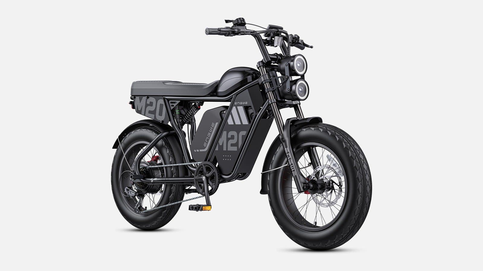 ENGWE M20 3.0 moped-style electric bike shown on the ENGWE US store