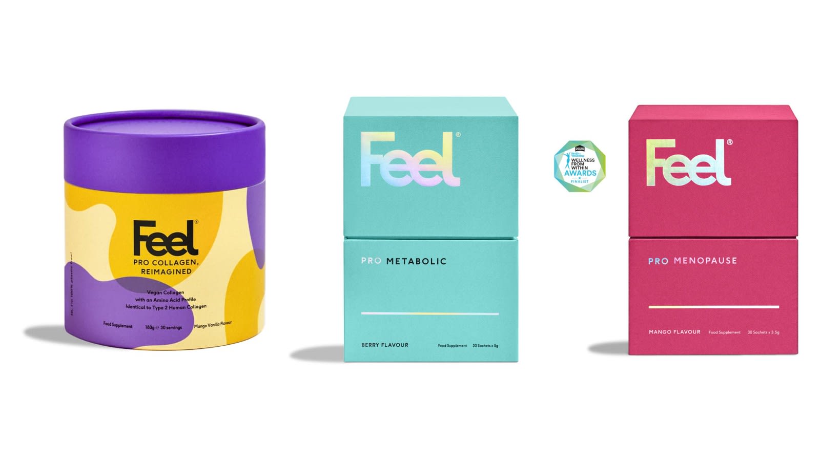 Feel supplement tubs and boxes